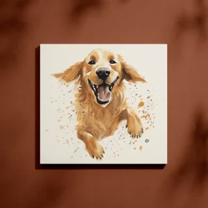 Tablou Canvas Golden Retriever – Decor Plin de Căldură