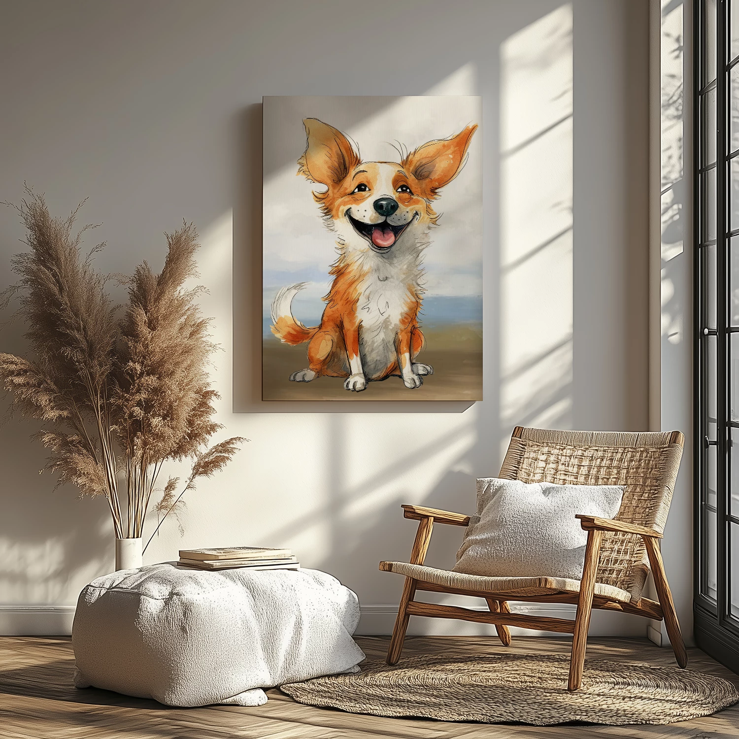 Tablou Canvas Câine Corgi – Decor Artistic cu Personalitate 4 Tablou Canvas Câine Corgi – Decor Artistic cu Personalitate - imagine 4