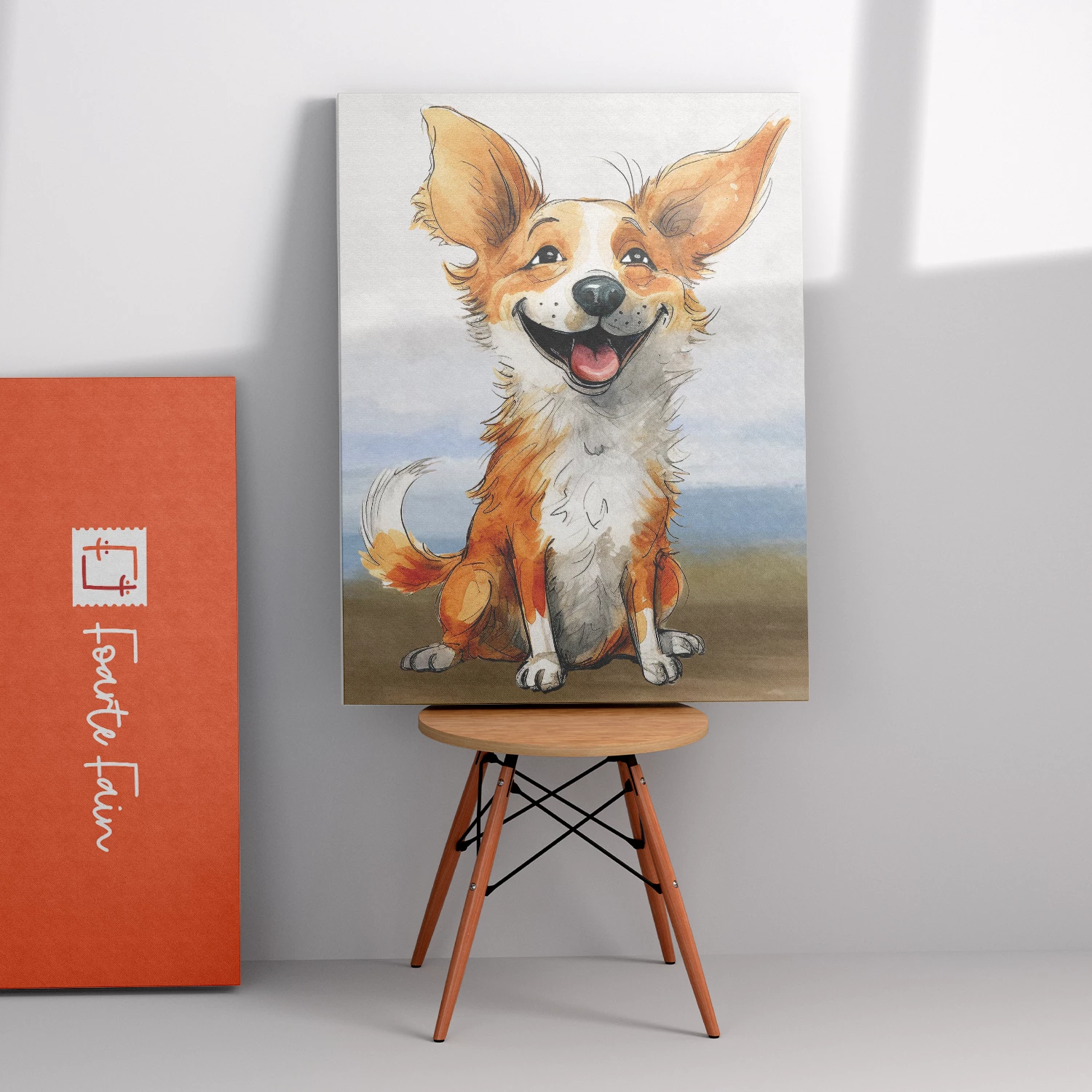 Tablou Canvas Câine Corgi – Decor Artistic cu Personalitate 3 Tablou Canvas Câine Corgi – Decor Artistic cu Personalitate - imagine 3