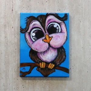 Happy fancy owl
