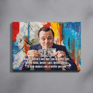 Tablou Canvas "Money Mindset" – Mesaj Motivațional despre Succes